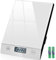 Küchenwaage Digital 10KG Küchenwaagen Glas Digitale Waage Elektronische Haushaltswaage zum Backen, Tara Funktion, Touch-Taste, 1g Genaue - (Silber)
