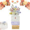 Blumenkalender 2025, Lanenow-Kalender, Blumen-Tischkalender 2025, Blumen-Tischkalender 2025 mit Holzsockel (1pcs)