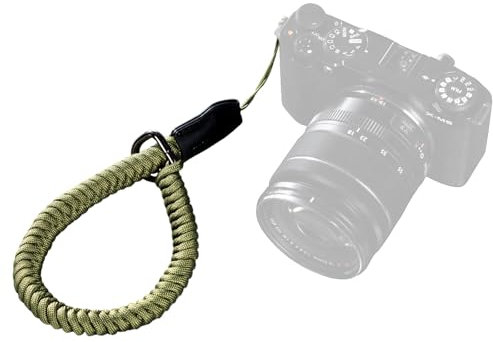 SMALLRIG Sangle de Poignet pour Appareil Photo, Tressée Universelle pour Appareil Photo, Sangle de Sécurité Réglable Compatible avec Appareil Photo Reflex Numérique ou sans Miroir, Vert - 5054