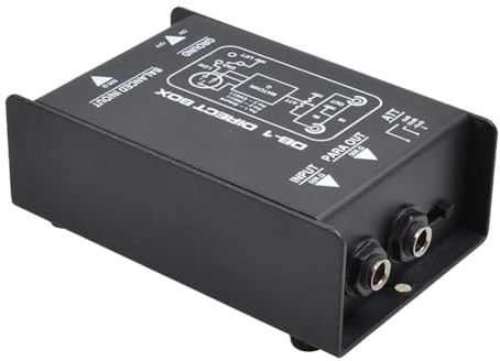 Qussedser Passive Impedance Converter DI Effects Audio Isolator Passive DI Box DI BOX Box