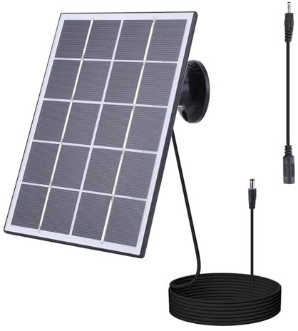 Solar Panel for Rings Camera 5.5mm 3.5mm Rings Solar Panel for Security Camera Rings Solar Panel for Rings Stick Up Camera Battery