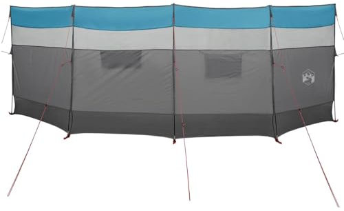 vidaXL Brise-vent de camping bleu 510x153 cm imperméable, brise-vent de plage, brise-vent de camping-car, brise-vent de tente, brise-vent de caravane