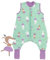 schlummersack Baby Schlafsack mit Füßen Sommer 1 Tog 70 cm dünn Ballerina | Schlafsack mit Beinen und verlängerten Bündchen für eine Körpergröße von 70-80cm