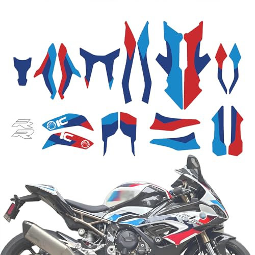 Accessori adesivi per moto compatibili con BMW S1000RR M1000RR 2019-2024 Adesivo impermeabile modificato per auto completa