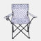 OHS Folding Camping Chair Geometric Grey Festival Garden Camping For Adults, Lightweight Steel Frame Outdoor Chair with Cup Holder For Outdoor Activities, One Size