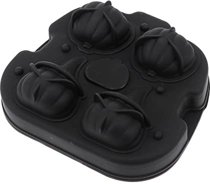 Gatuida 1pc Pumpkin Ice Tray Ice Trays Halloween Ice Cube Tray Molds Shaped Pumpkin Mold for Shapes with Reusable Funny Ice Cube Mold Fall Pumpkin Ice Mold Ice Making Mold Silica Gel Black