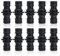 Xbessc 10 Pièces 1/2 Pouce Double Fiche Pièce Raccordement Rapide et Facile pour Tuyaux D'arrosage Noir Connecteur Tuyau Arrosage pour Raccorder Des Tuyaux Outils de Jardin