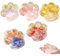 Puasok 5 Stück Katzenpfoten Squishy, Squishy Pfote Set mit Fruchtmuster Taba Squishy Fufu Squishy Anti Stress Spielzeug für Erwachsene und Kinder Süße Squeeze Toy für Stressabbau und Entspannung