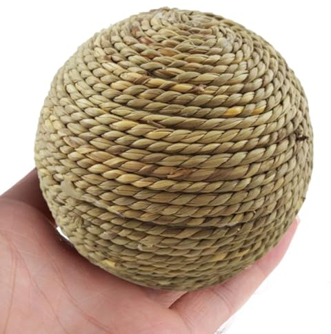 Yonuaret Giocattoli da Rosicchiare per Conigli | Palla Naturale per Coniglietti da Rosicchiare,per Conigli per Cura, Gioco, Alimentazione, Foraggio, Casa, Giardino e Interno