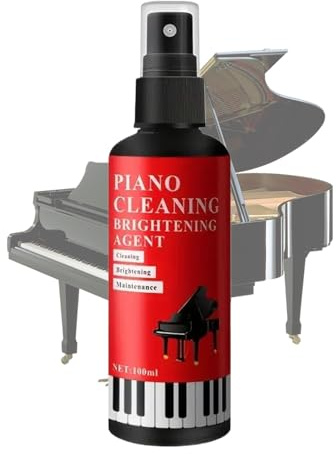 Jubilofex Klavier Politur und Reiniger,100ml Flecken Entferner - Klaviertasten Reiniger Spray | für den Einsatz in und Studio, zur Wartung, für die Auftrittsvorbereitung, für Unterricht zur