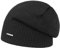 Stetson Merino Oversize Beanie Damen/Herren - Strickmütze aus Wolle - Made in Italy - Wintermütze gefüttert - Beanie mit Fleecefutter und UV-Schutz - Mütze Herbst/Winter schwarz One Size