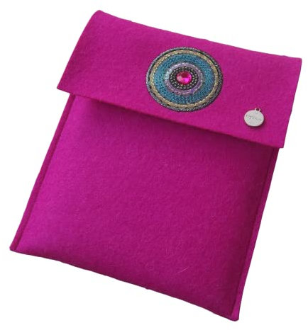 zigbaxx Tablet Hülle IBIZA Case Sleeve Filz u.a. für iPad Air Air2, iPad 9.7, iPad Pro 9.7 10.5 / iPad mini 2/3/4-100% Wollfilz - pink anthrazit-schwarz beige grau - Geschenk Weihnachten Geburtstag