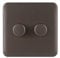 Schneider Electric GGBL6022CMBS Schneider Electric Lisse Screwless Deco Uni Dimmer 2G 2way 250W/VA MB, 250 W, 240 V, Mocha Bronze