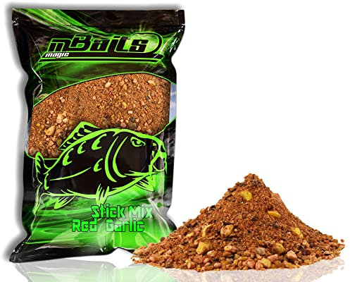 Angel-Berger Magic Baits Stick Mix 800g Grundfutter Karpfenfutter für PVA Bombs (800g, Red Garlic)