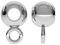 My-Bead Porta Ciondolo Ø 3.3mm Argento 925 Senza Nichel collane Gancio per Pendente Perla Tondo Ø 5mm