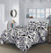NZ Union Jack Flag Pattern Luxurious Duvet Cover Sets Bedding Sets With Matching Pillowcases (Black, Super King)