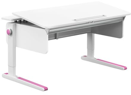 moll Champion Front Up Kinderschreibtisch höhenverstellbar | mitwachsend & ergonomisch mit geteilter, neigbarer Tischplatte & gerundeten Ecken | ideal für Schulkinder | Made in Germany