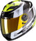 Scorpion Herren NC Motorrad Helm, Schwarz/Weiss/Gelb, M