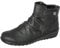 Cushion Walk EEE Wide Fitting Women's Black Low Wedge Ankle Boots with Zip Fastening
