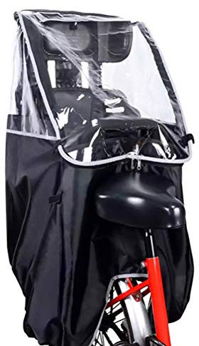 Wopohy Fahrrad Poncho, Fahrrad Rücksitz Poncho für Kinder, tragbare Kinder Fahrradsitz Träger Regenbekleidung, Fahrrad Regenmantel Cape Coat Poncho wasserdichte Radtour Regenmantel