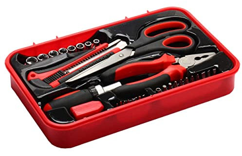 SCHMIDT security tools Werkzeug Set TS-32 Handwerkzeug Box 32-teilig Werkzeugkoffer Werkzeugsatz