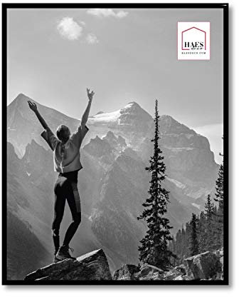 HAES DECO Bilderrahmen/Wandrahmen/Fotohalterung aus Kunststoff, Easy Frame, 40 x 50 cm, Schwarz – EF7B