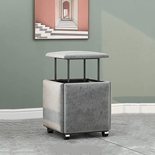 NYDCTHOM Stapelbarer Sofa-Stuhl-Hocker-Kombination 5-in-1-Sitzwürfel-Fußhocker-Atmungsaktive Flanell-Fußstütze Wohnaccessoires Kreatives Cube-Sofa