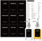 120 Stück Kaffeesirup-Etiketten für Kaffeebar, Joyfulmap minimalistische wasserdichte Vinyl-Aufkleber für Sirupspender, Flaschen, vollständigste Etiketten-Set für die Küchenorganisation (schwarz)