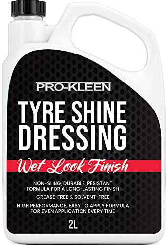 Pro-Kleen Tyre Shine Dressing - Wet Look Non-Sling & Solvent Free Formula - Tyre Protector Easy to Use Formula (2 Litres)