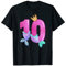 Geburtstagskind 10 Jahre alt, Meerjungfrauenflosse T-Shirt