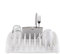 Minky Dish Drying Rack & Cutlery Holder, Space-Saving, Large Capacity for Kitchen Counter, Durable Drying Rack for Dishes and Utensils, Made in The UK (White)