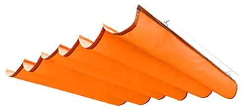 Store D'ombrage De Patio Amélioré, Coulissant sur Le Câble De Suspension De L'auvent, Toile D'ombrage De Remplacement, Voile D'ombrage pour Pergola Et Terrasse. (Couleur : Orange, Taille : 0.8x3m)