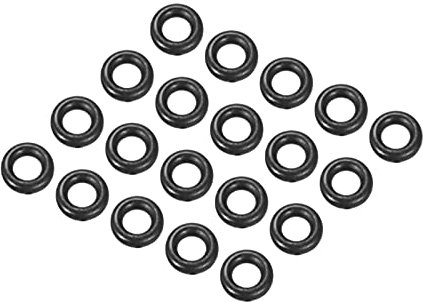 QUARKZMAN 20 Stück Nitrilkautschuk Gummiringe Abdichtung Ersatzgummi 4mm x 2mm x 1mm für Wasserhahn Klempner Reparatur Dichtung Verbindung, Schwarz