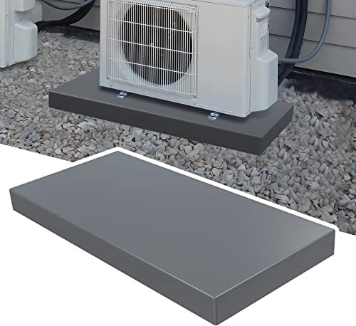 Memrita Mini Split Pad für Klimaanlage Wärmepumpen-Systeme, Ausrüstungspad Bodennivellierung, Unterstützung für Kondensator-Einheiten im Freien, 96,5 x 45,7 x 7,6 cm