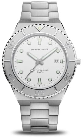 BERING Herren Quarz Uhr- Classic Kollektion aus Edelstahl und Saphirglas 18940-704 - 10 ATM