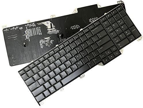 JINTAI Tastatur-Layout Laptop Ersatz für Dell Alien-Ware 17 R5 Area 51M 0WYFCV WYFCV PK132F11A01 NSK-EYBBC IT RGB no Touch Black