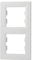 Schneider Electric Asfora EPH5810221D - Marco vertical para interruptor y enchufe, color blanco