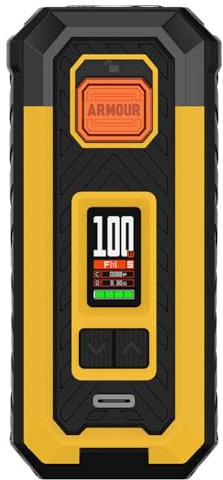 Vaporesso ARMOUR S Mod | 100W Box Mod Works with Itank 2 Atomizer/Z sub ohn Tank/ 510 Thread Atomizer E-Cigarette Vaporizer (Mod Only, No Battery, no nicotine no liquid) (Amarillo)