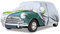 Autoabdeckung Passend für Austin Mini 1959-2000, wasserdichte Vollgarage Autoplane mit Reißverschlusstür und Entlüften für Schnee, Regen, Allwetterschutz (Silber)