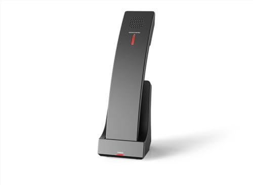 Snom HD1 schnurloses DECT-Mobilteil Für HD101 Festnetztelefon mit Ladeschale, Freisprech- & antibakteriellem Gehäuse - Erweitern Sie Ihr Snom HD101 Festnetztelefon um bis zu 3 Mobilteile