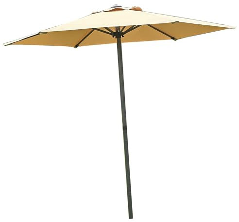 Outdoor Gartenschirm, Terrassenschirm, Marktschirm, Ideal for Strand und Terrasse, Durchmesser 2M