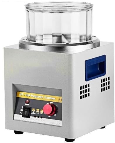 ZXSYYDS Professionelle magnetische Tumbler-Schmuckpolierer-Finisher-Maschine, Multifunktionspanel, 2000 U/min Hochgeschwindigkeitsrotation, zum Schleifen und Polieren von Schmuck