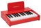 JALOKEE Teclado de piano infantil, piano digital para niños, instrumento musical educativo de juguete, piano de madera para niños y niñas mayores de 3 años (Rojo, 25 Teclas)