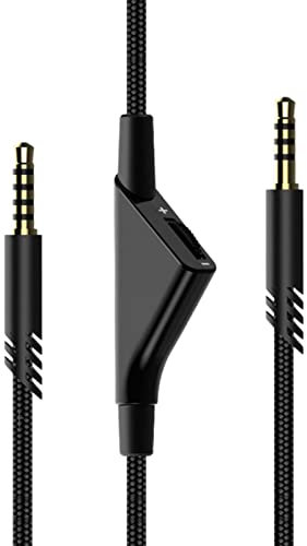 Headset-Kabel mit Lautstärkeregler, 3,5-mm-Stecker für A10 A40 Gaming-Headset, 3,5 mm geflochtenes Kabel
