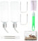 Drinking Bottle Rabbit, Rabbit Water Bottles, Hamster Drinking Bottle, Pets Water Bottles for Rabbits, Guinea Pigs, Hamsters, Chinchillas, Pack of 2 Drinking Bottle + 1 Cleaning Brush, 350 ml x 2