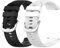 Garmcool 2 Pack 22mm Silicone Bracelets Compatible avec Garmin Forerunner 255/Vivoactive 4/Venu 3 Bracelet Noir Blanc Hommes Femmes Remplacement Sport Accessoires
