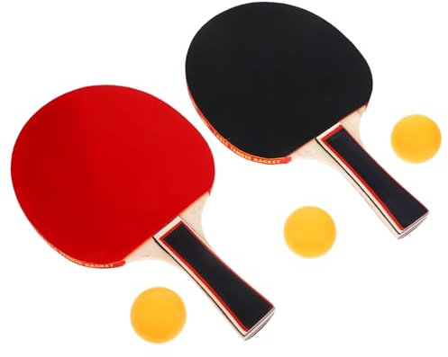 WESIEVYA 1satz Tischtennis Schläger Für Anfänger Leichtes Und Tragbares Tischtennis Racket Mit Bällen Und Praktischem Aufbewahrungstasche Für Indoor Und Outdoor-Training
