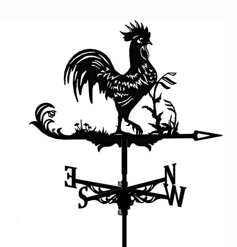 UPLKECNZD Veleta de Metal Veleta Retro con Forma de Gallo Veleta de Animales Adecuada para Exteriores Decoración de jardín en azotea Veleta