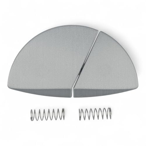 Friatec Set Drucktaste Spültaste mit Federn FRIABLOC F100, F200, (Ersatzteil für Nr. 333401) (Silber)