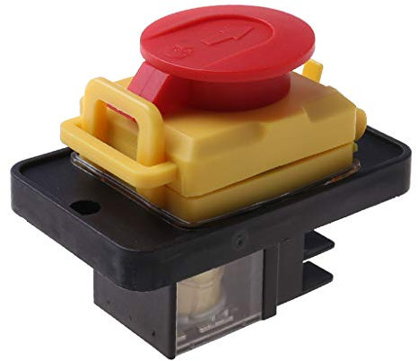 KJD12 250V 4Pin Wasserdichter Magnetischer Stopp Kein Release Drucktastenschalter